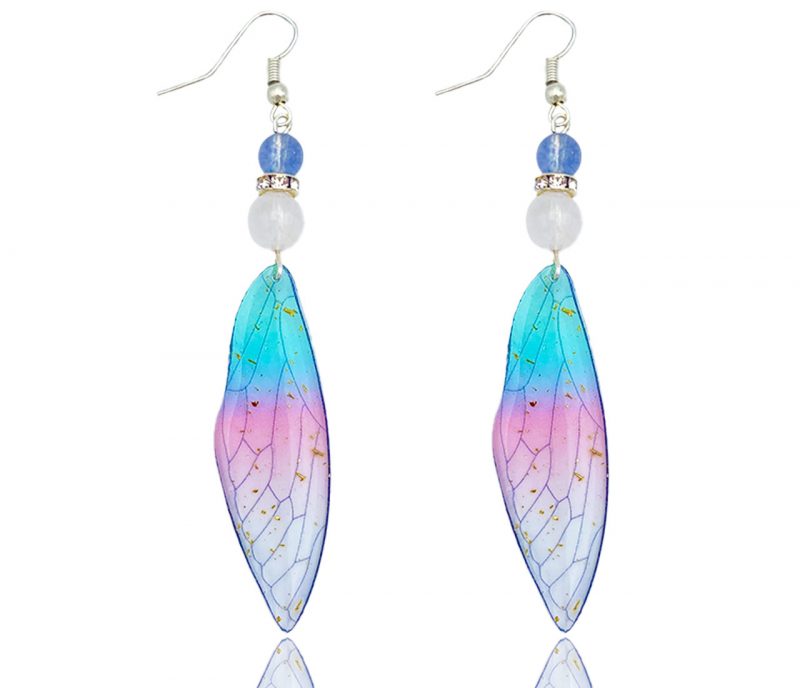 Boucles d'oreilles ailes de fées