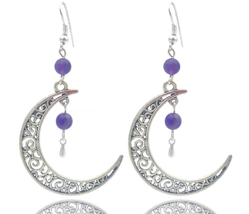 Boucles d'oreilles en demie-lune