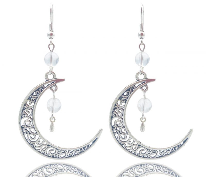 Boucles d'oreilles en demie-lune