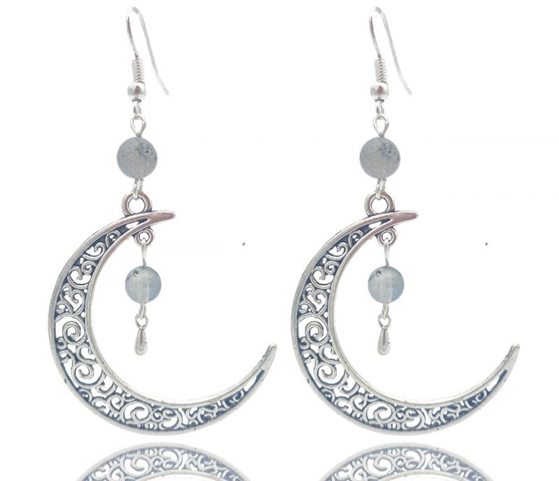 Boucles d'oreilles en demie-lune