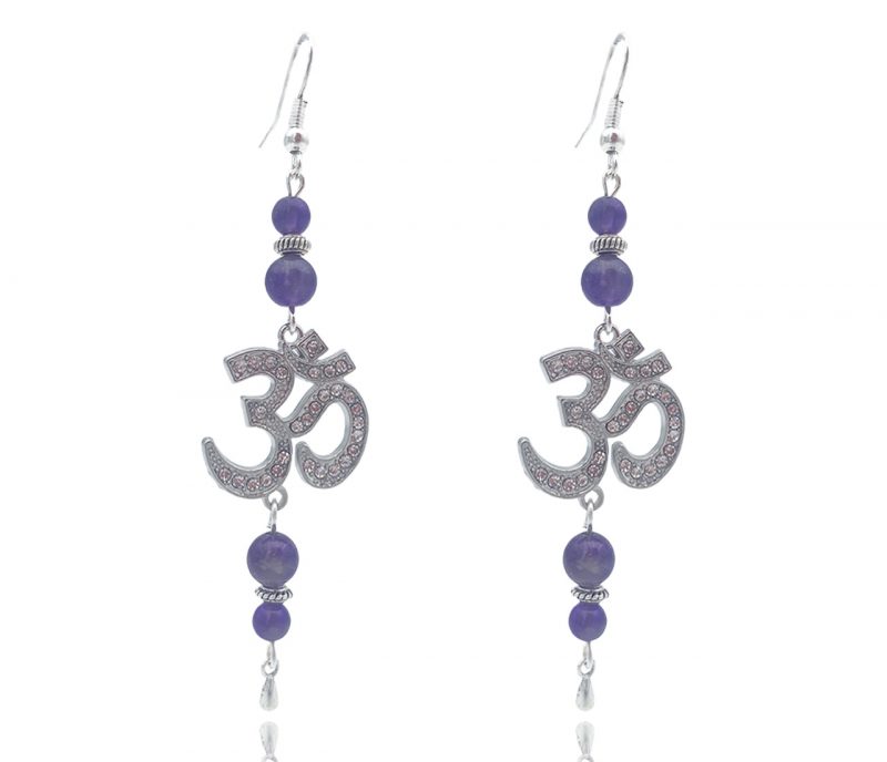 boucles d'oreilles améthyste