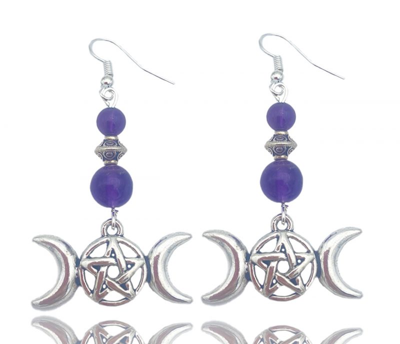 Boucles d'oreilles triple lune