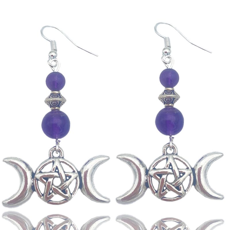 Boucles d'oreilles triple lune