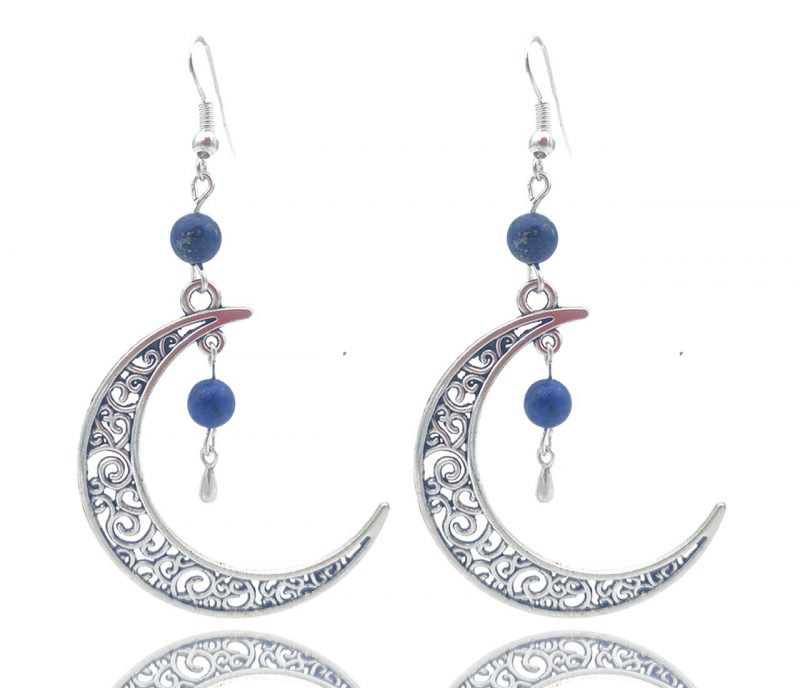 Boucles d'oreilles en demi-lune