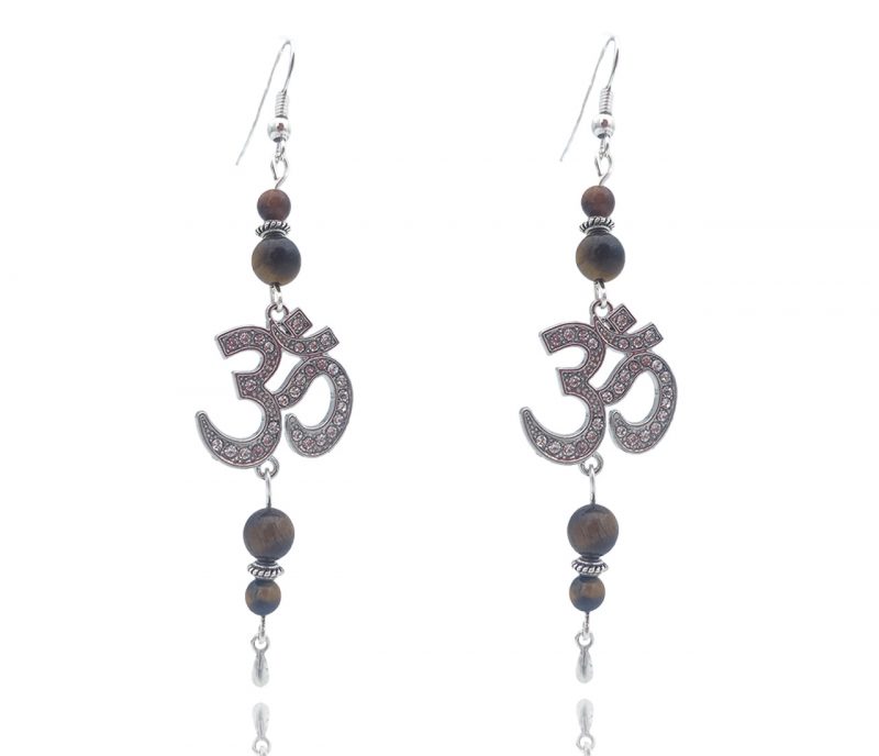 boucles d'oreilles oeil de tigre