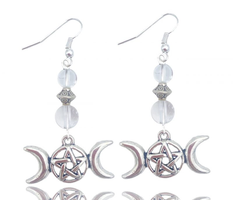 Boucles d'oreilles triple lune