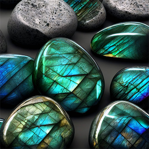 bloc labradorite pierre