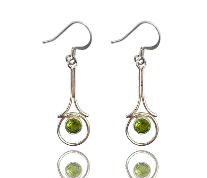 Boucles d'oreilles péridot