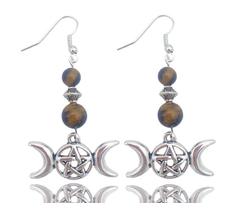 Boucles d'oreilles triple lune