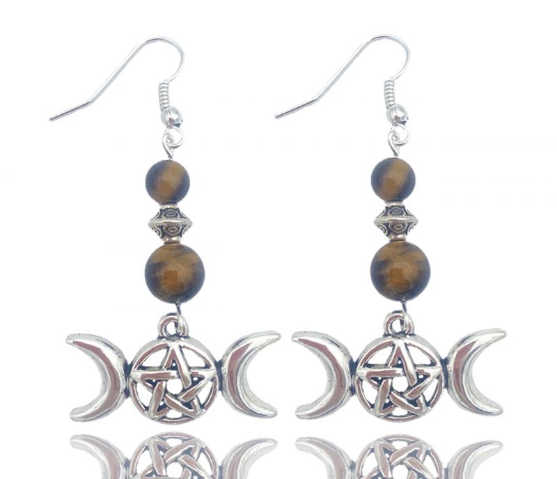 Boucles d'oreilles triple lune