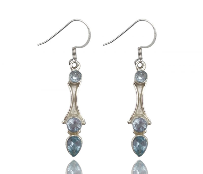 Boucles d'oreilles argent pierre naturelle