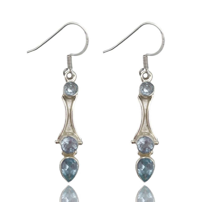 Boucles d'oreilles argent pierre naturelle