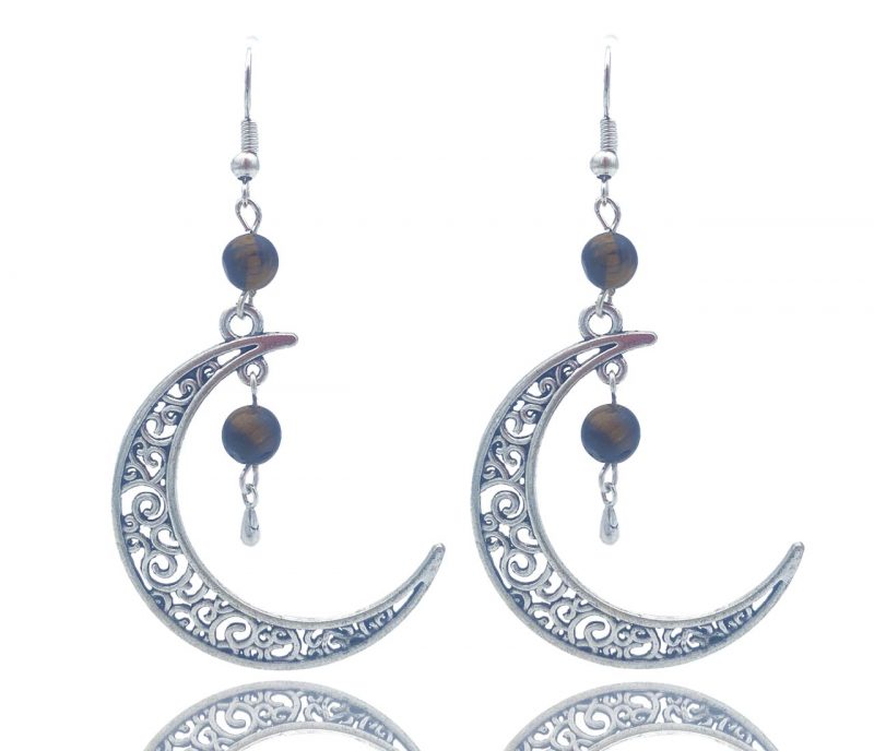 Boucles d'oreilles en demie-lune