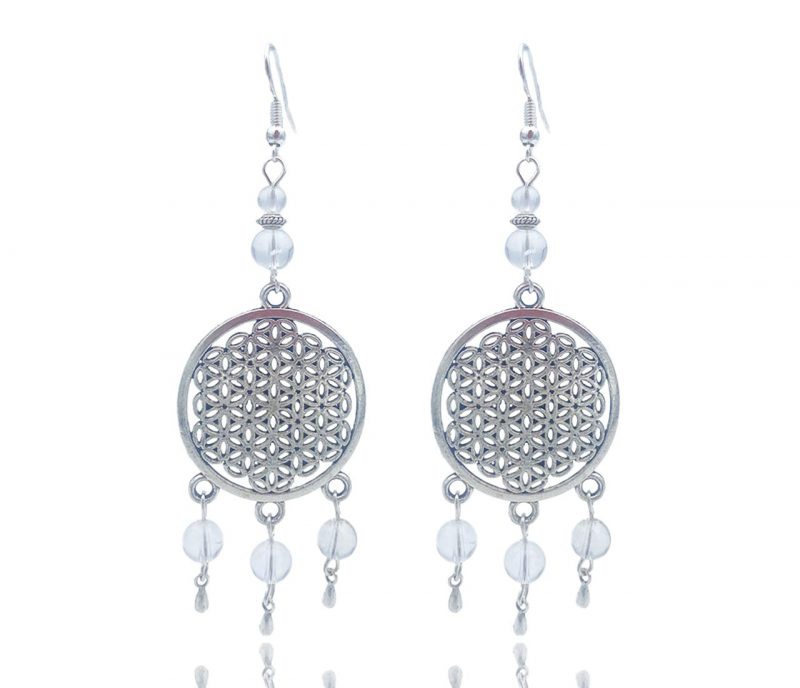 Boucles d'oreilles fleur de vie