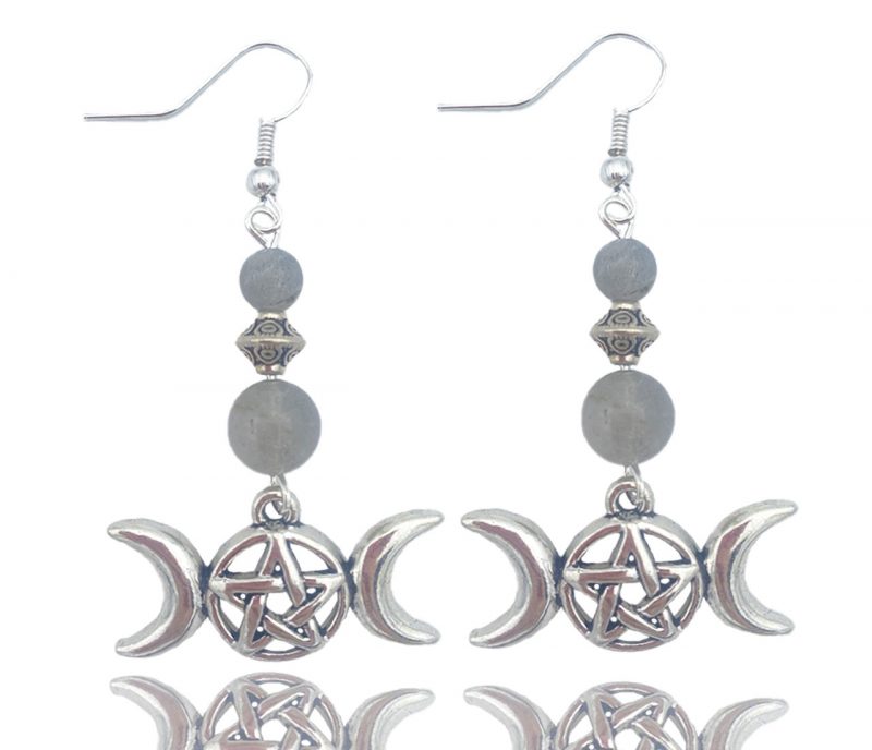 Boucles d'oreilles triple lune