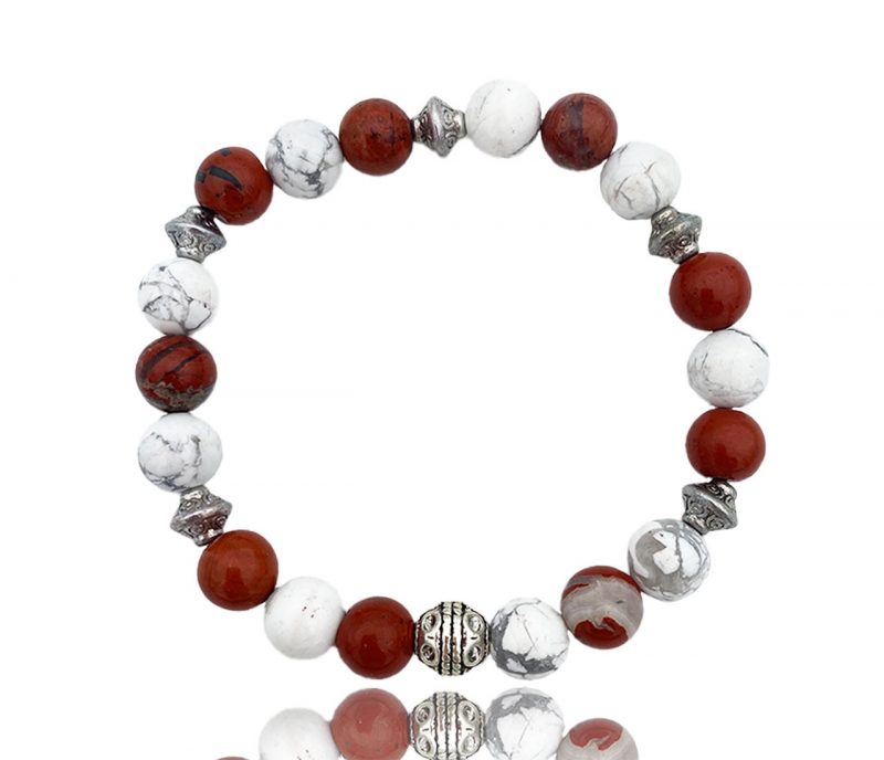 Bracelet jaspe rouge