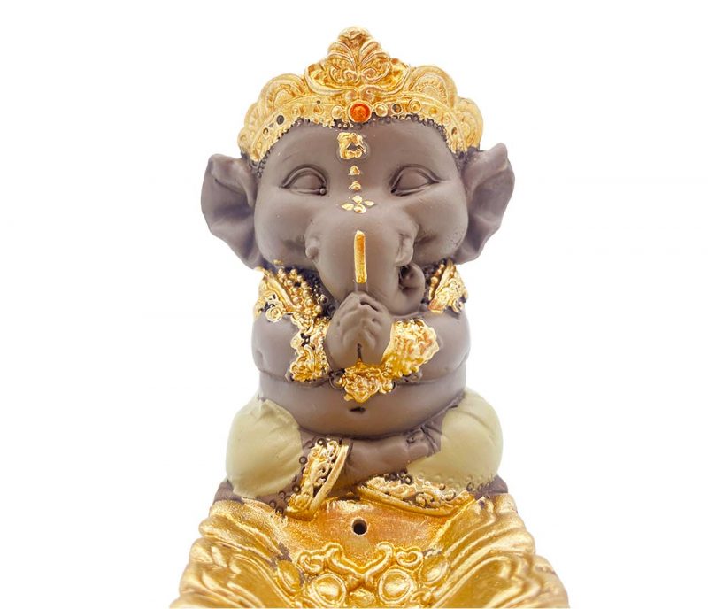 Porte encens à bâton ganesh kaki