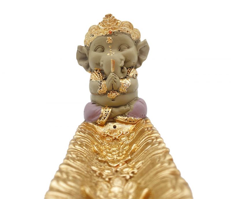 Porte encens à bâton ganesh rose