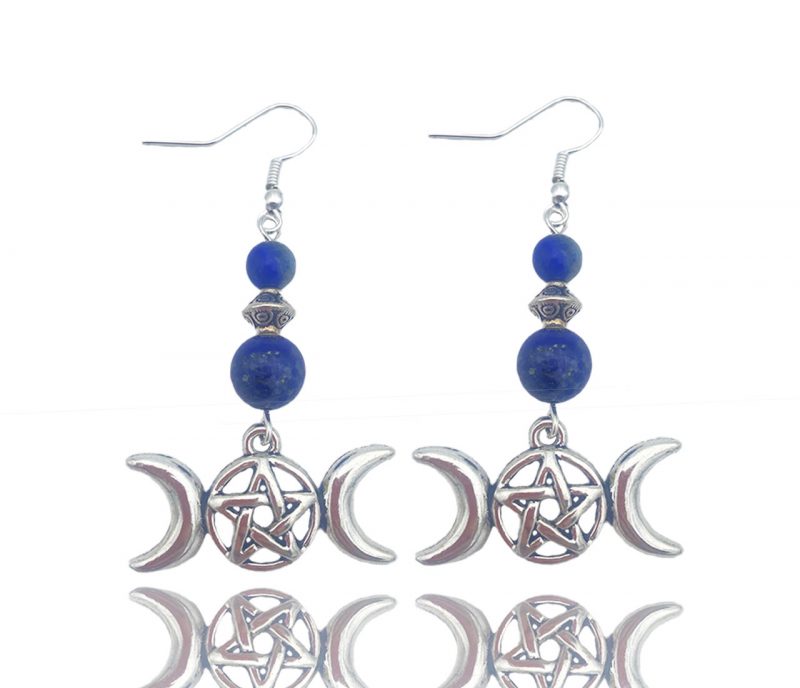 Boucles d'oreilles triple lune