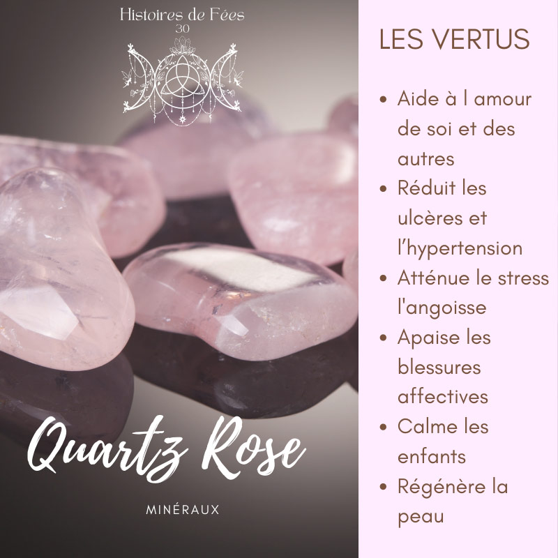 Quartz rose vertus