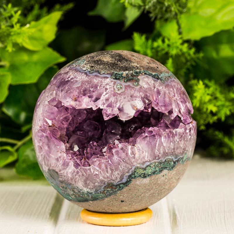 Sphère en pierre naturelle