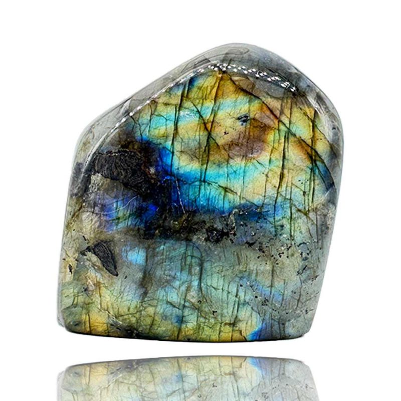 Labradorite vertus pierre bleue et grise