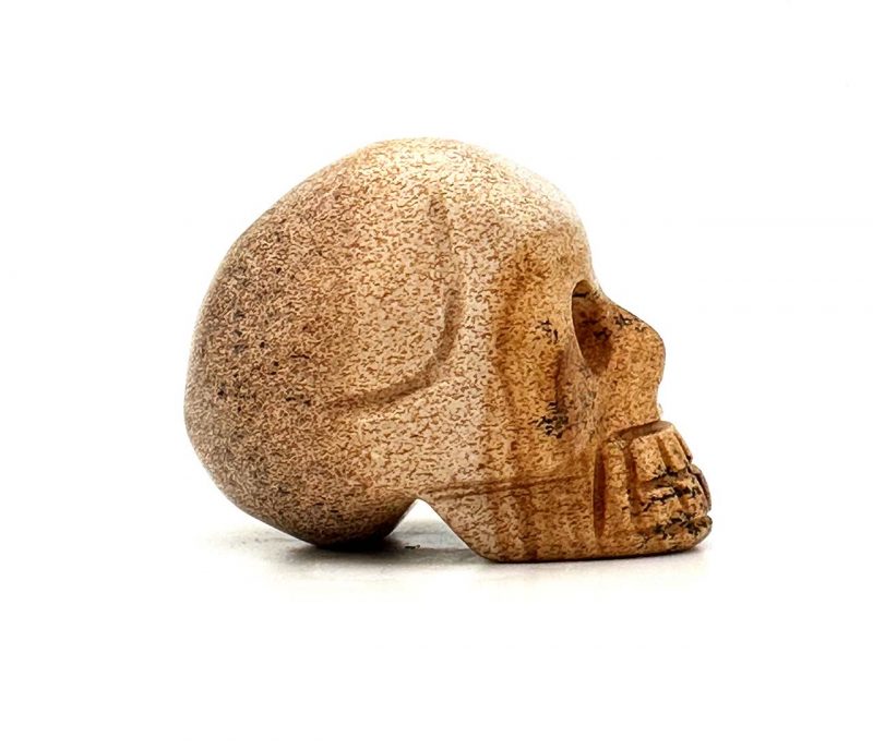 Crâne en pierre naturelle