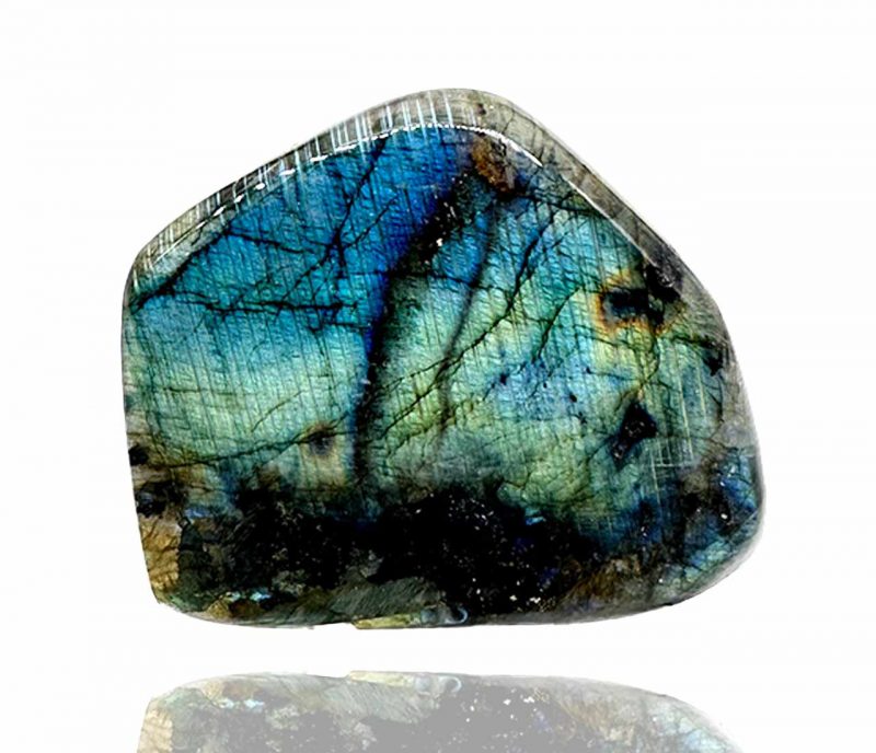 Vertus Labradorite bleue et grise