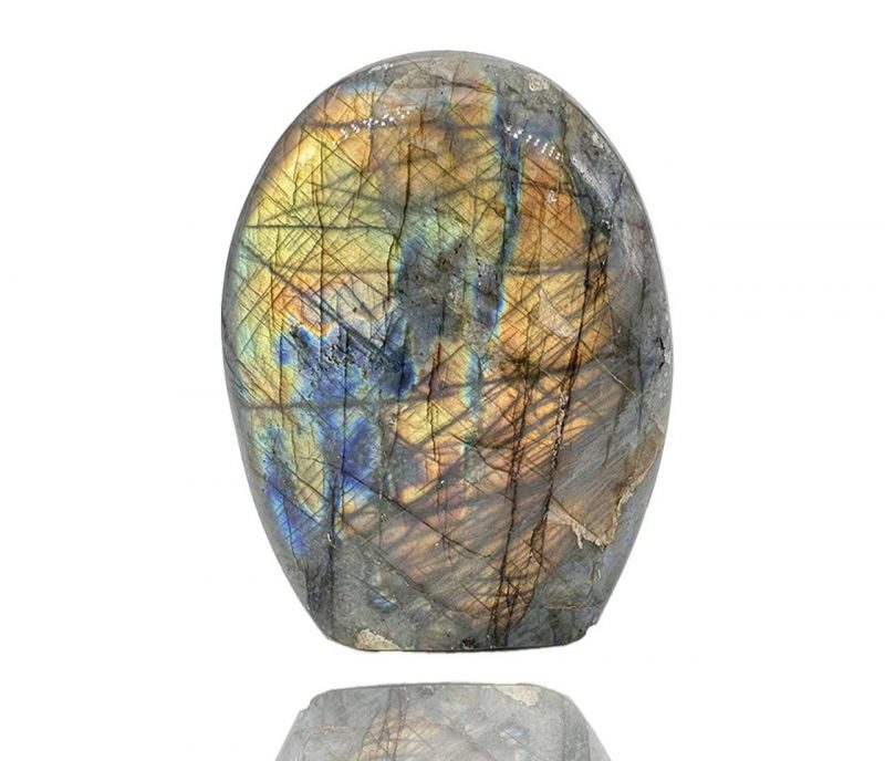 Labradorite grise et bleue