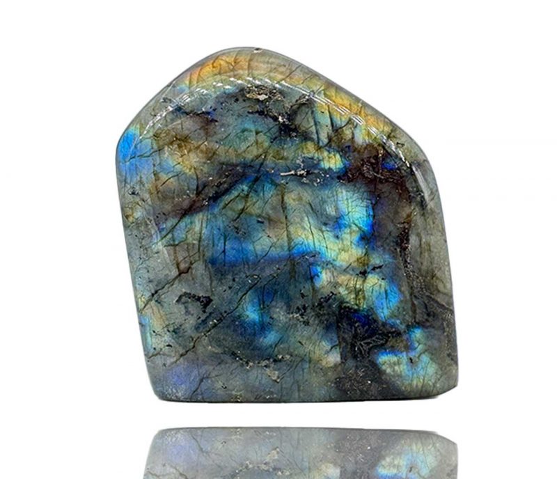 Labradorite vertus pierre bleue et grise