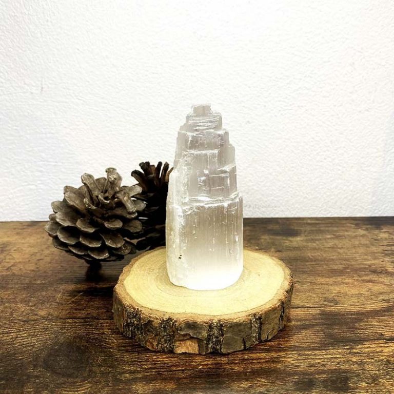 NKlaus Lot De 3 Pierres De Guérison En Sélénite Polies Pour La Méditation, La Réduction Du