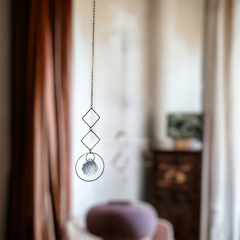 suspension boule en verre